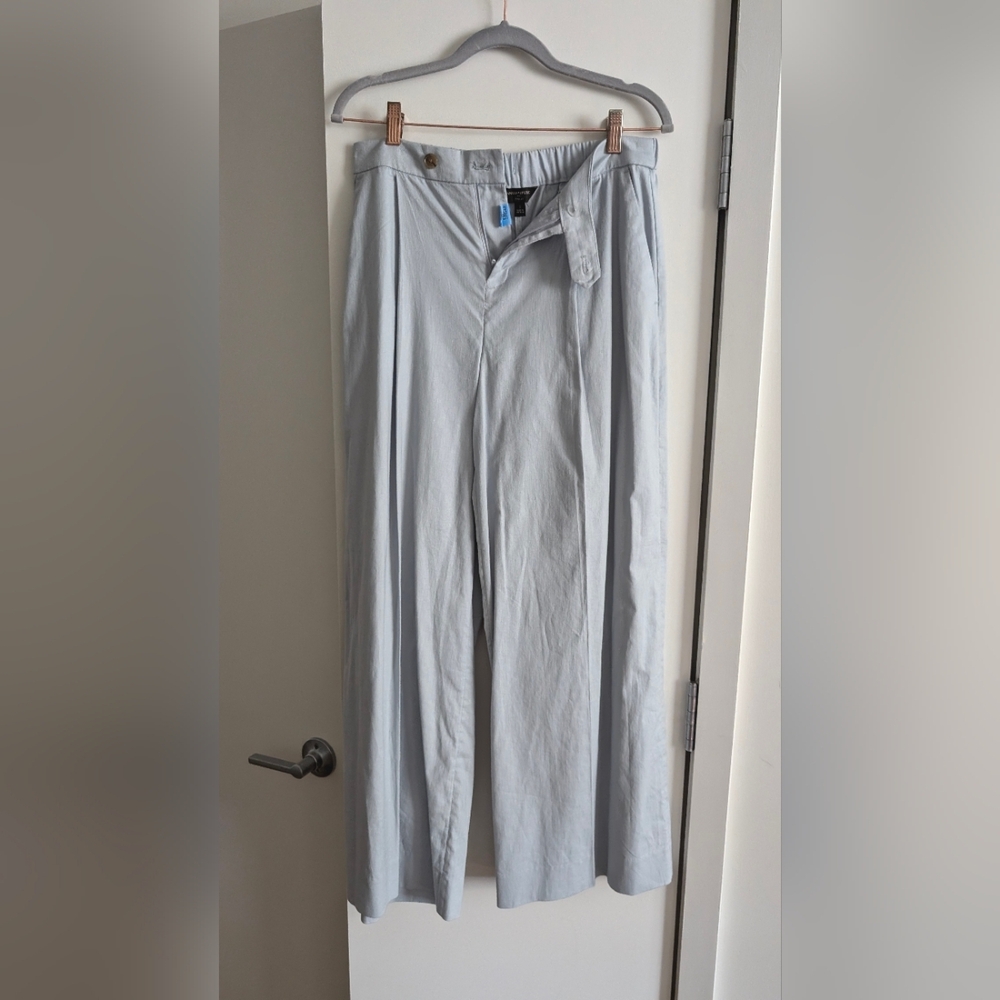 Banana Republic wide leg, high rise, linen cotton trousers, size 2